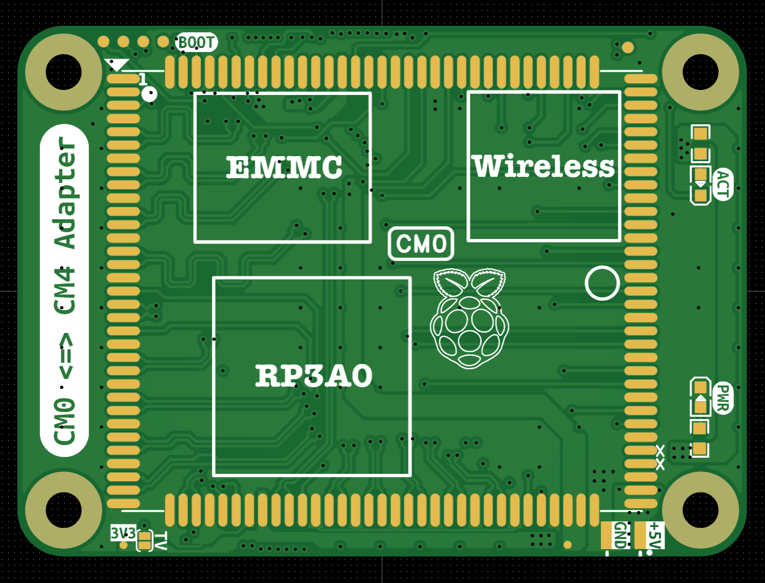 CM0→CM4 adapter bare board