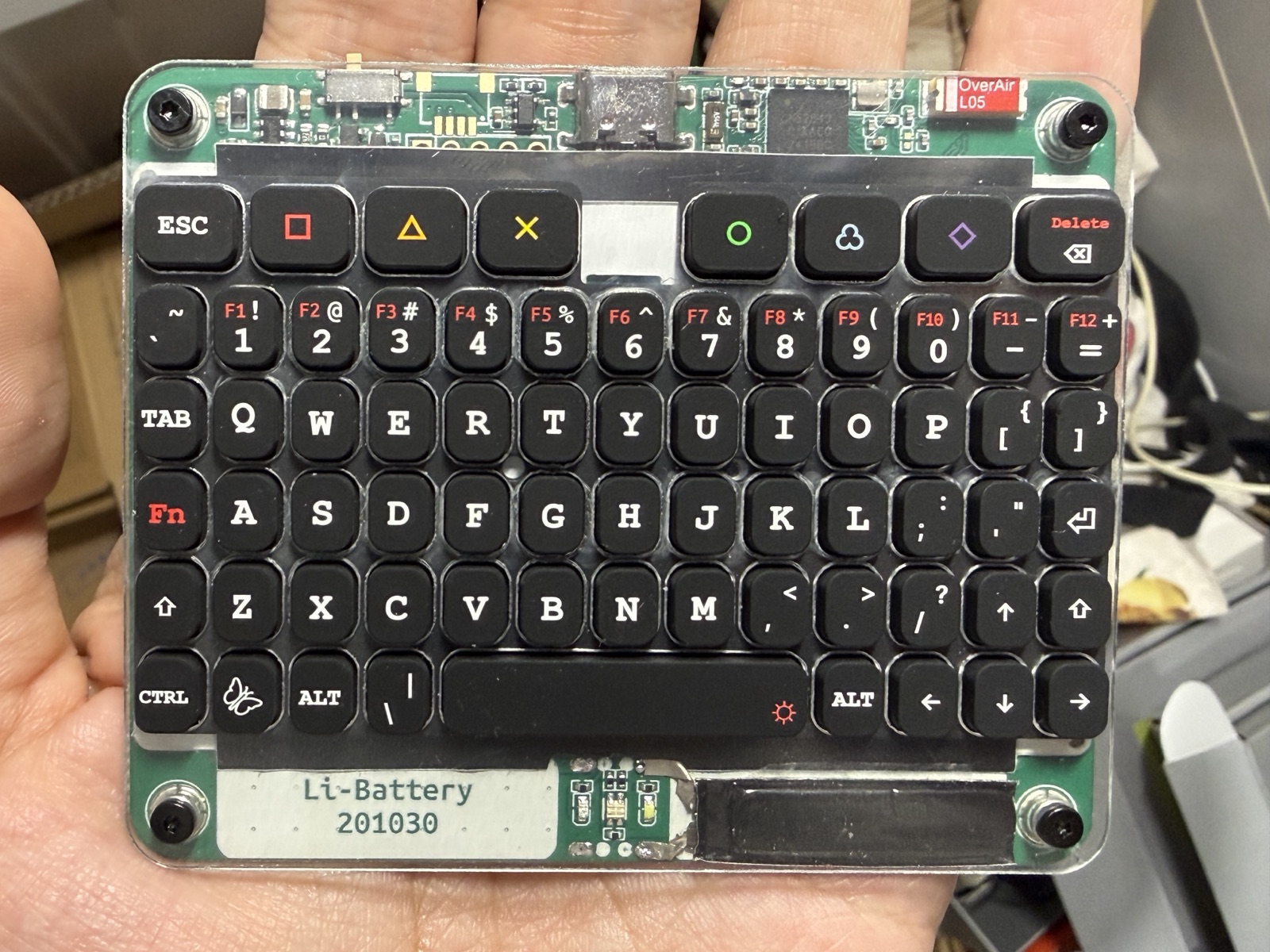 BLE Keyboard in hand